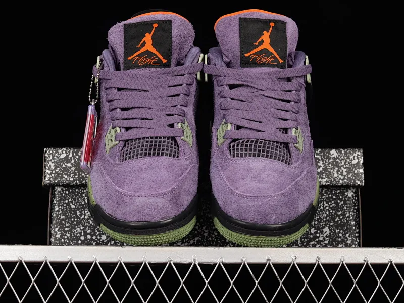 All categories Air Jordan Jordan series basketball shoes Air Jordan 4 Air Jordan 4 Retro "Canyon Purple" AJ4 Joe 4 purple suede basketball shoes AQ9129-500